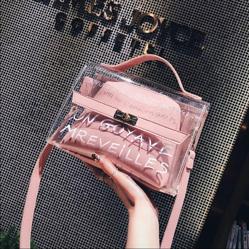 Brand new transparent purse